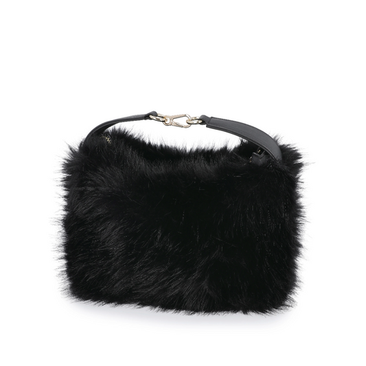 Women's Faux Fur Top Handle Bag