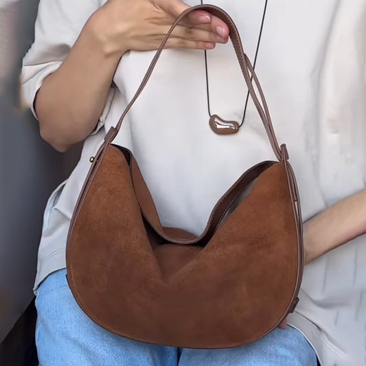 Suede Adjustable Shoulder Bag