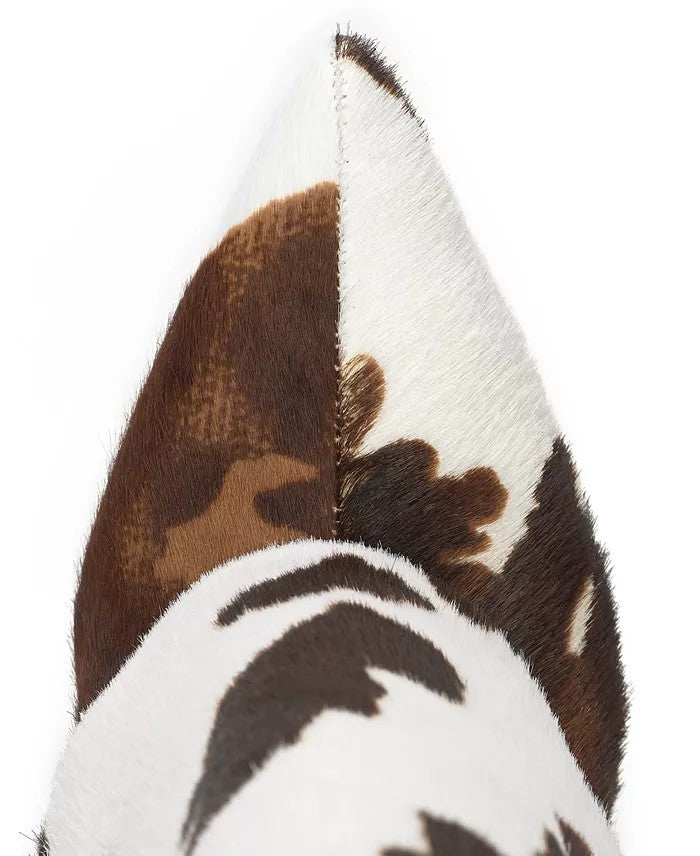 Brown Cow Print Wide Calf Boot