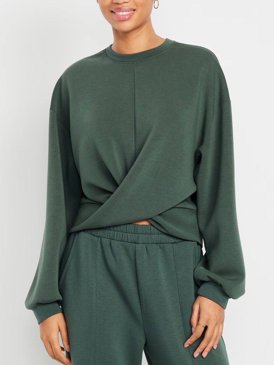 Bounce Fleece Twist-Front Suit