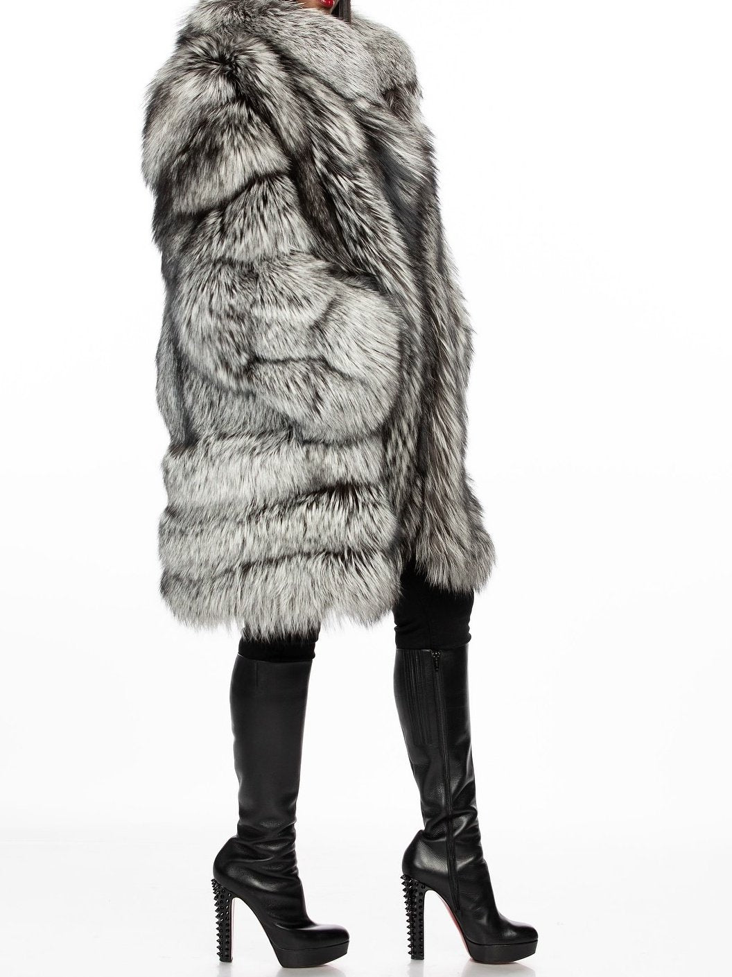Silver Fox Fur Coat