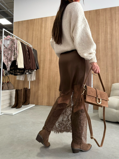 Chocolate Lace Skirt Braid