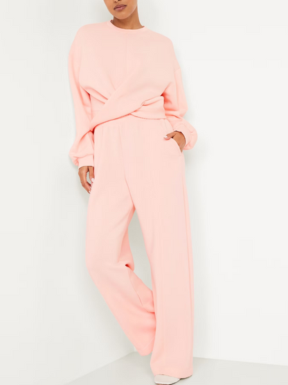 Bounce Fleece Twist-Front Suit