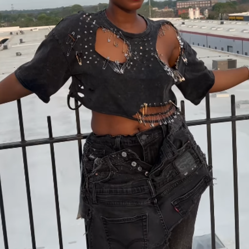 Stylish Rough Pin T-shirt