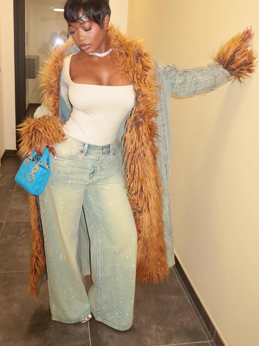 Bad Habits Denim Trench - Vintage Wash