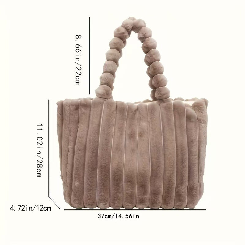 Chic Plush Tote Bag