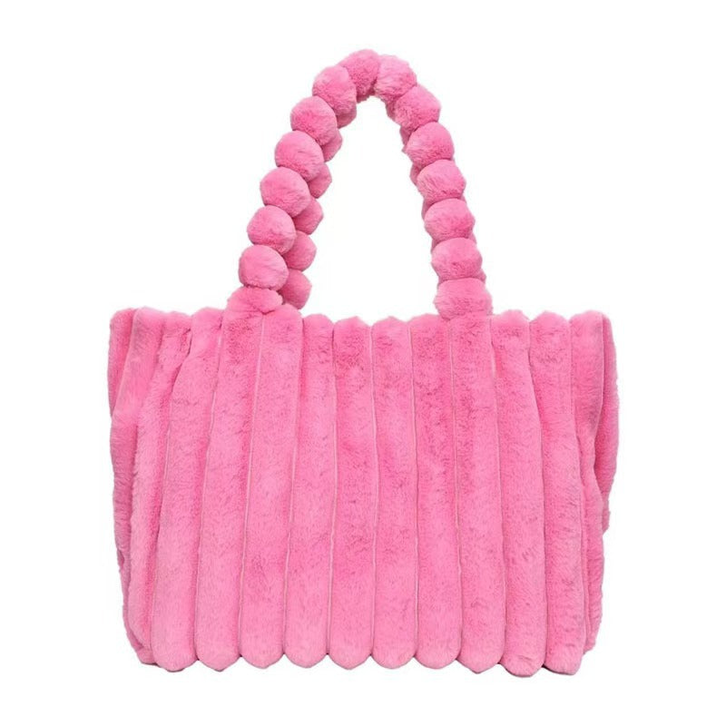 Chic Plush Tote Bag