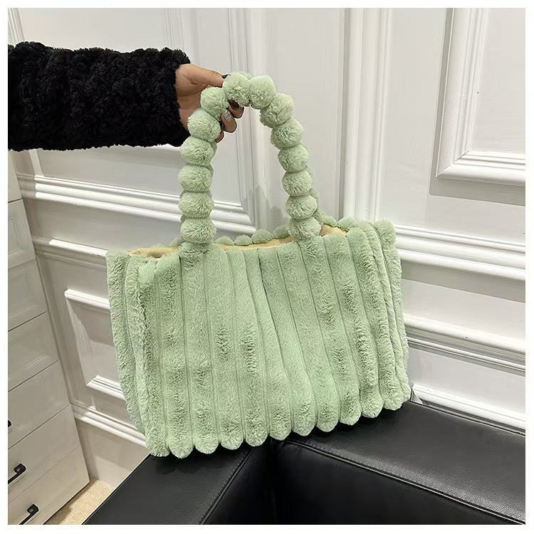 Chic Plush Tote Bag
