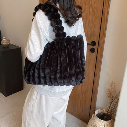 Chic Plush Tote Bag