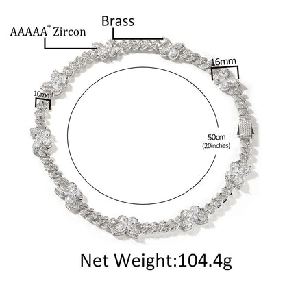 Dazzle Rhinestone Butterfly Chain