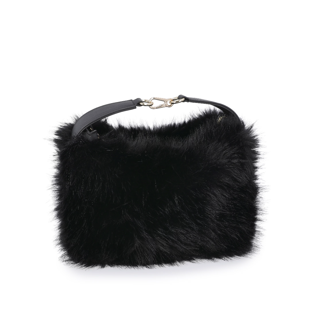 Women's Faux Fur Top Handle Bag