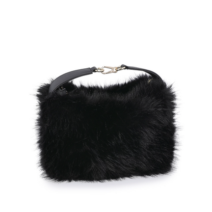 Women's Faux Fur Top Handle Bag