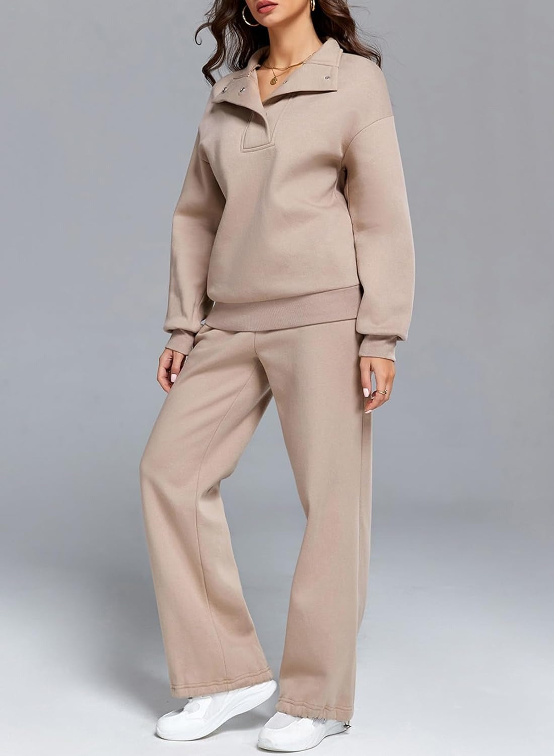 Fashion Elegant Wide Leg Pants Suit
