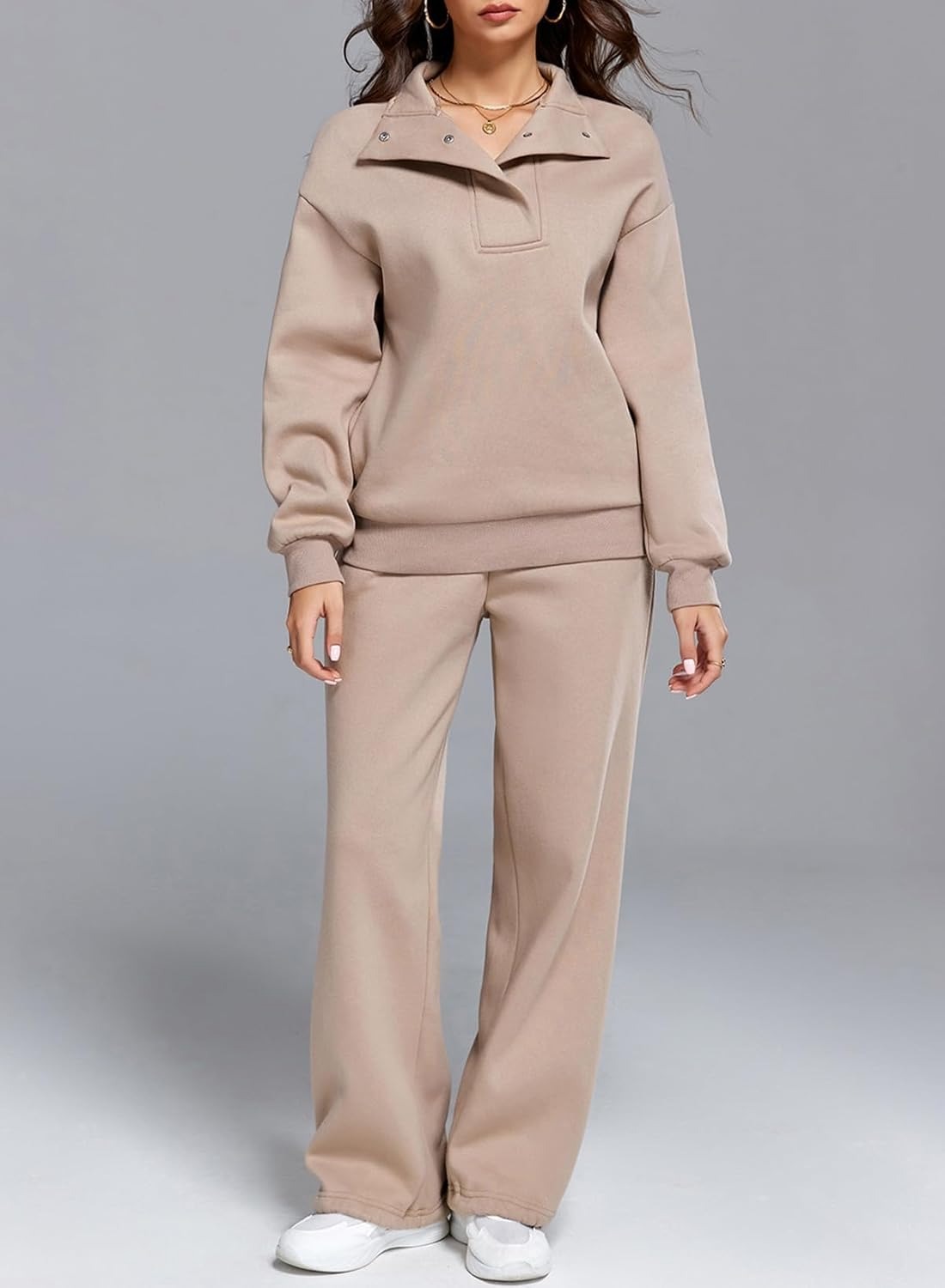 Fashion Elegant Wide Leg Pants Suit