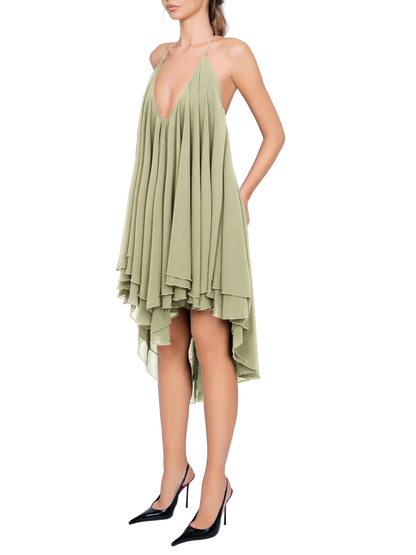 Lightweight halter mini dress
