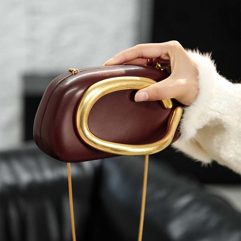 Evening Bag Mini Bag Vintage Metal Kipper Chain Crossbody Bag