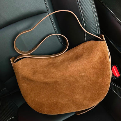 Suede Adjustable Shoulder Bag