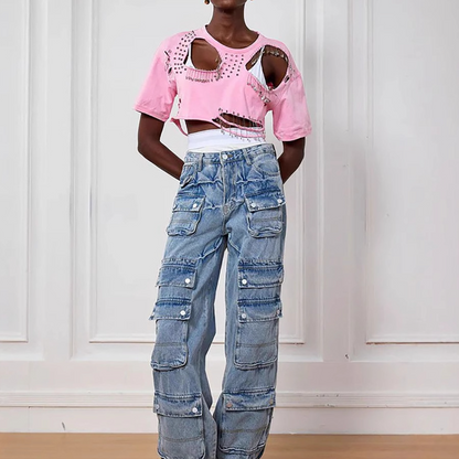 Stylish Rough Pin T-shirt