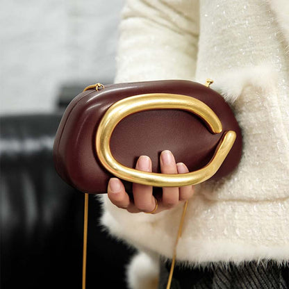 Evening Bag Mini Bag Vintage Metal Kipper Chain Crossbody Bag