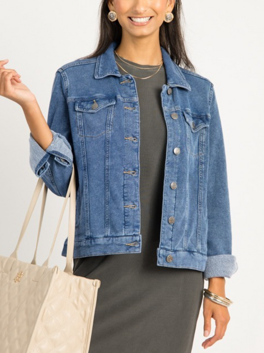 Soft Stretch Denim Jacket