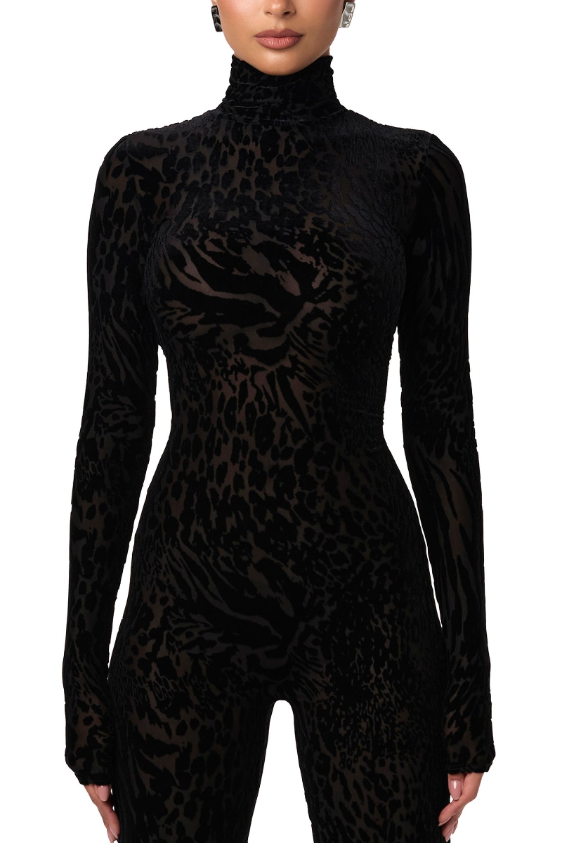 Burnout Long Sleeve Jumpsuit