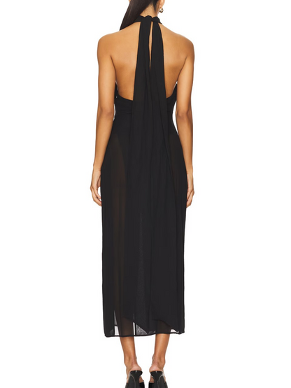 Koemi Sheer Panel Dress