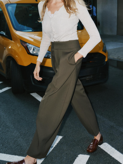 BALLOON TROUSERS WITH PLEATS