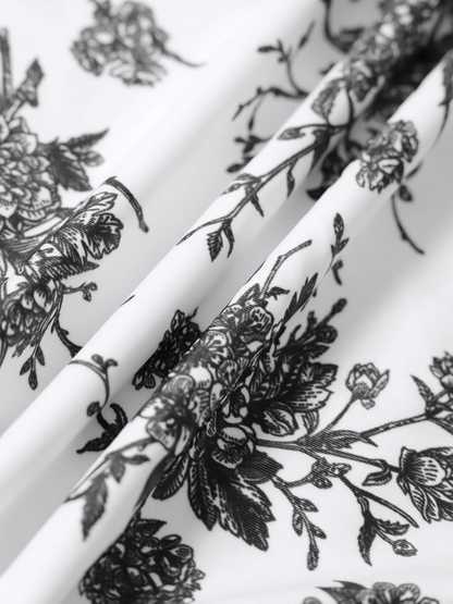 Women’s Tie Floral Sexy One-Piece Tankini Bathing Suits Slimming Swimsuit