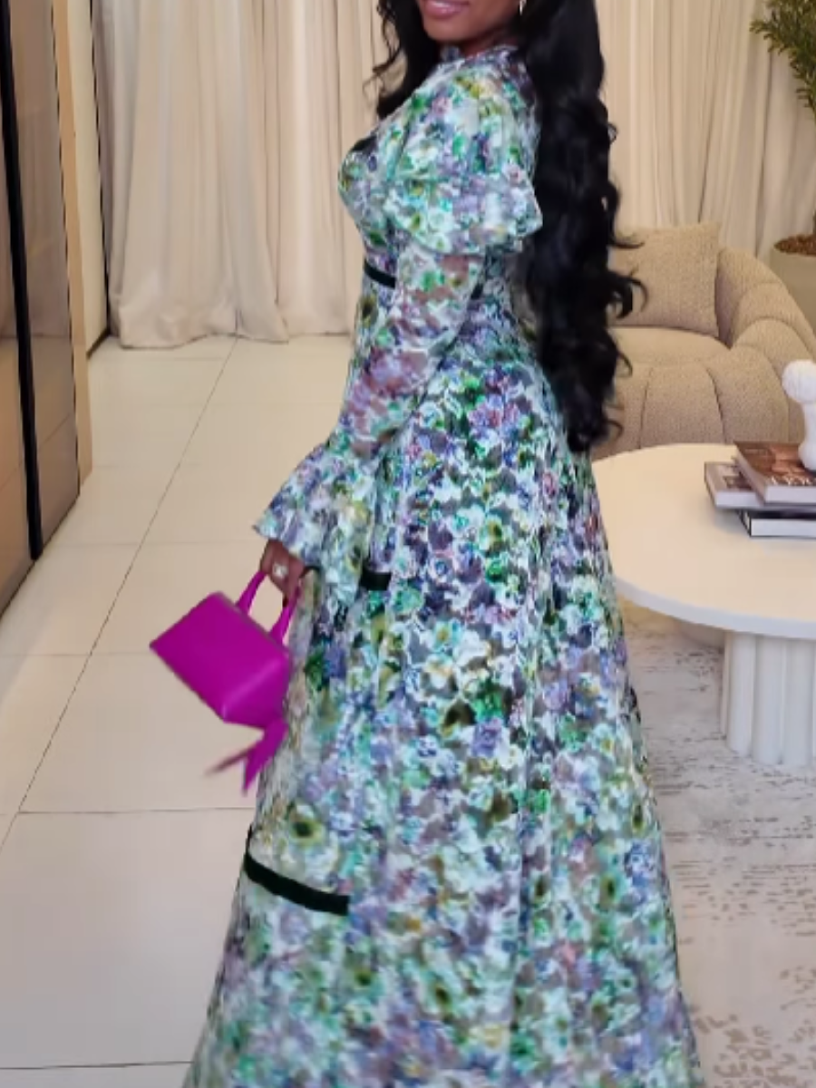 Embroidered Maxi Dress