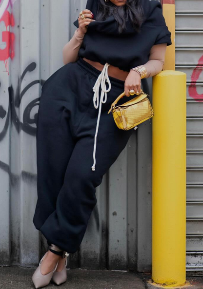 Pop Hoodie Vest Sweater Set