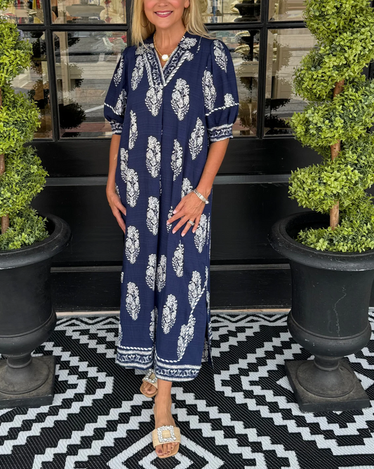 Jansen Dress - Navy