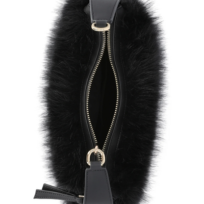 Women's Faux Fur Top Handle Bag