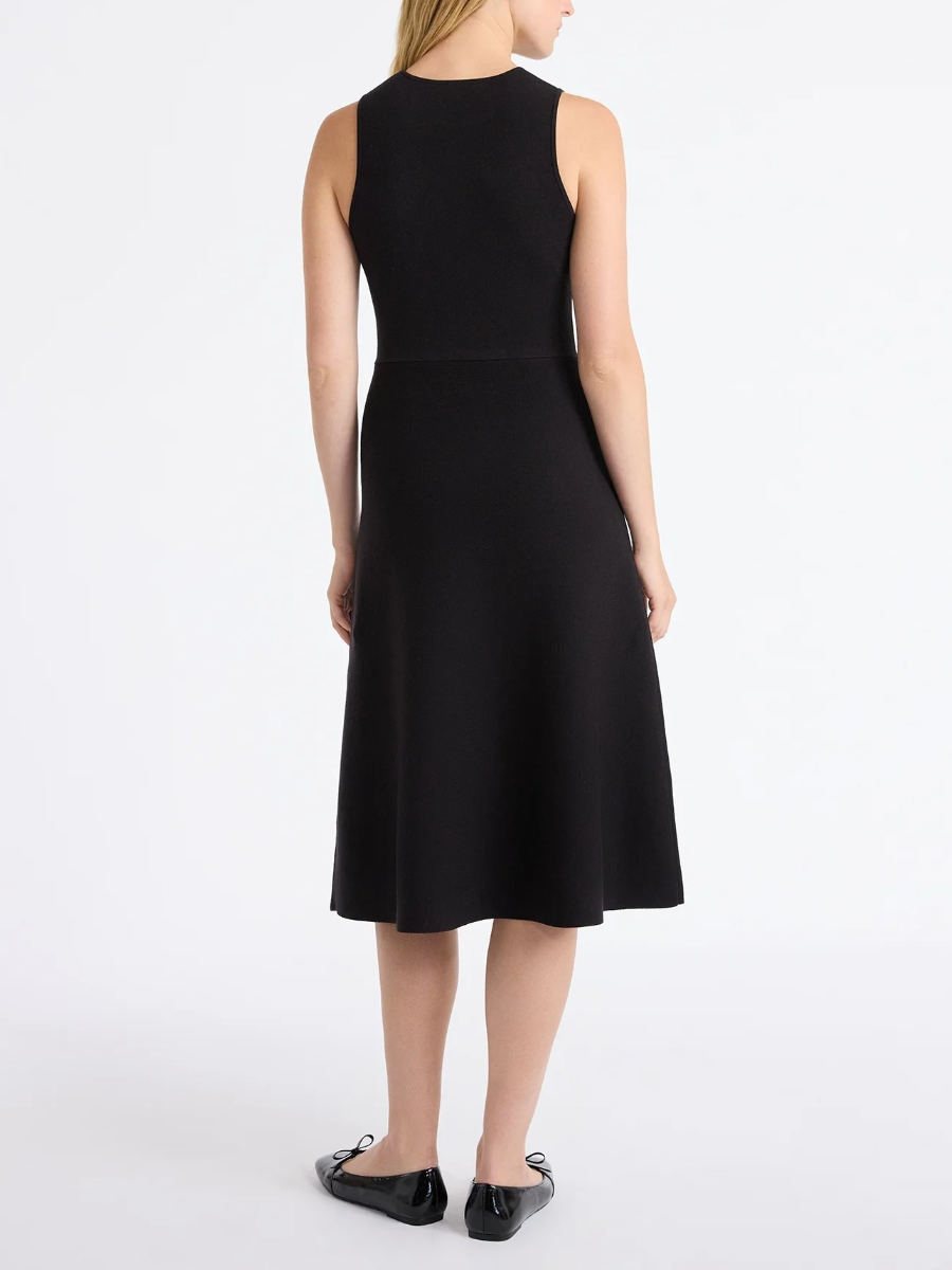 Beaded Sleeveless Midi Sweater Dress