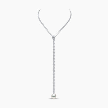 Pearl And Diamond Zip Necklace
