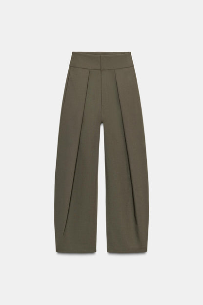 BALLOON TROUSERS WITH PLEATS