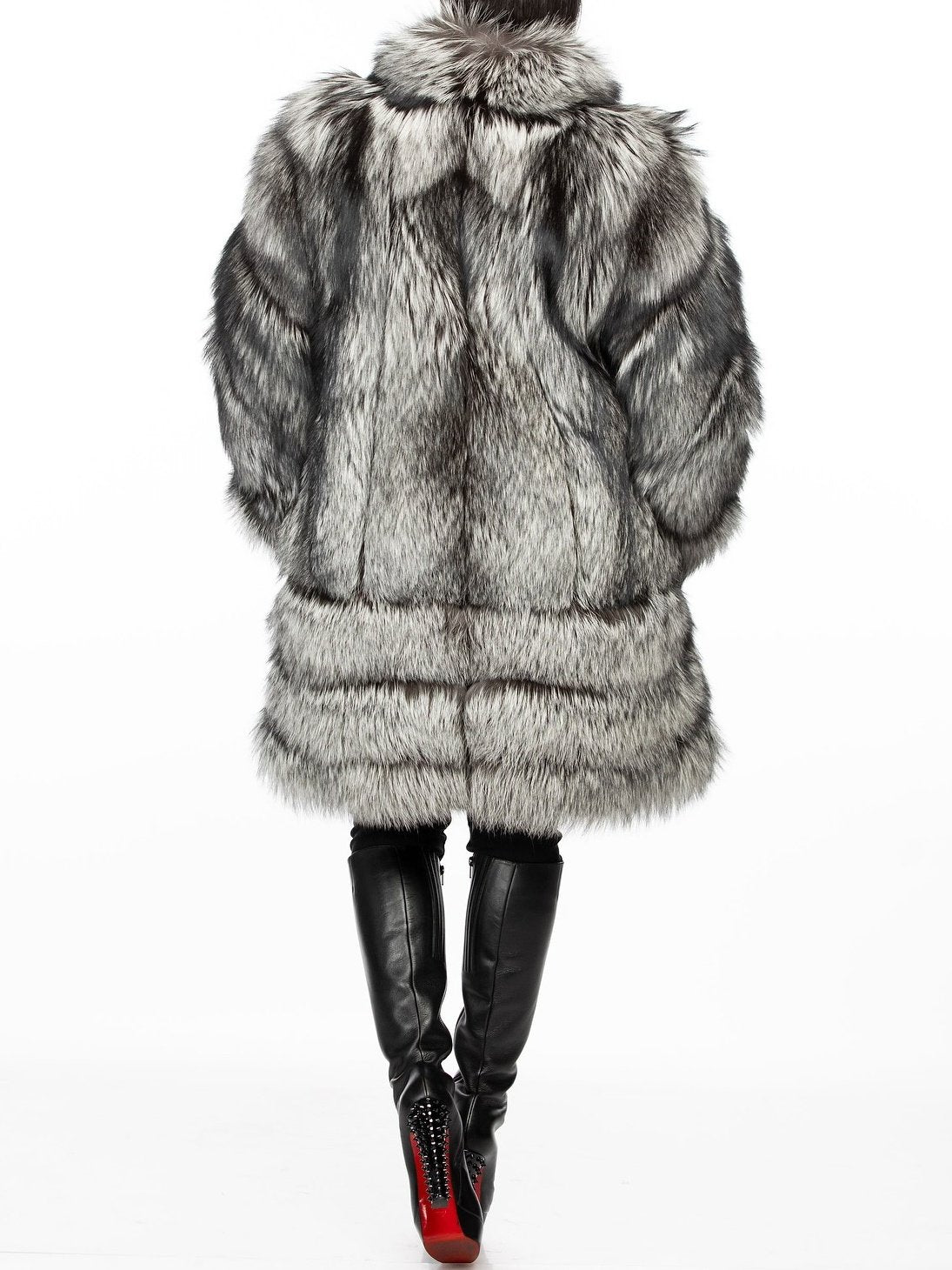 Silver Fox Fur Coat