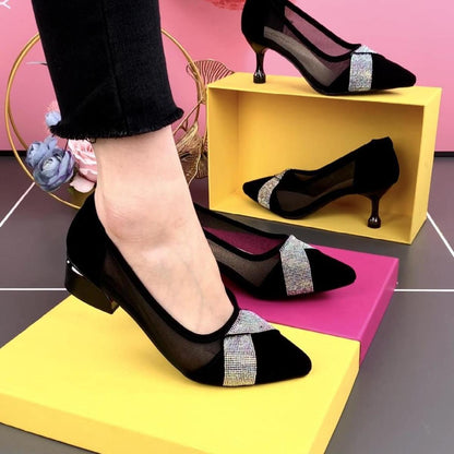 Women's Breathable Mesh Rhinestone Shoes