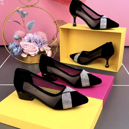 Women's Breathable Mesh Rhinestone Shoes