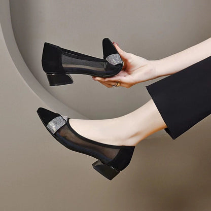 Women's Breathable Mesh Rhinestone Shoes