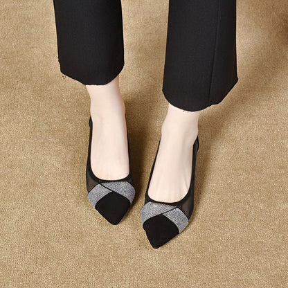 Women's Breathable Mesh Rhinestone Shoes